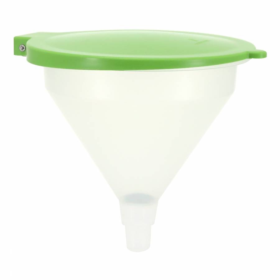 Entonnoir 10l polyéthylène grand diamètre 424 mm anti-éclaboussures avec couvercle