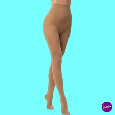 EVERSWE Women's Opaque Tights, 80 Denier Microfibre, Dark Skin, UK L-XL