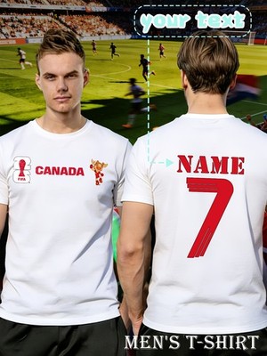 FIFA2026 Custom Canada & Moose ''Red Moose Style'' World Cup Printed Short-Sleev