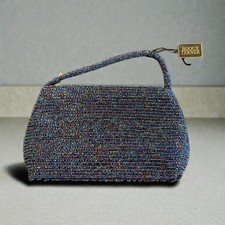 NWT Bijoux Terner Blue Evening Bag.