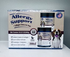 Allergy Support Collagen for Dogs Dual Care 400 Total Chews Chicken Flavor