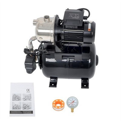 1320GPH Shallow Well Pump Stainless Steel Pump With Pressure Tank 1.6HP 115V