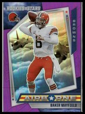2021 Panini Rookies & Stars #AB-14 Baker Mayfield Airborne Purple #/35