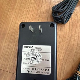 SNK Neo Geo MAX 330 MEGA AES Console Black With Adapter & Cable Tested Used