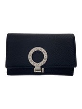 BVLGARI Key Case Leather BLK Men's 30422
