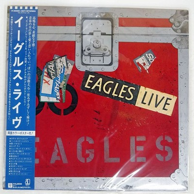 EAGLES LIVE , ASYLUM P5589Y , JAPAN PRESS, OBI ,  VINYL 2LP