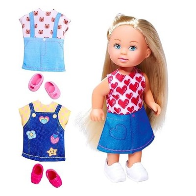 Simba Evi Love Fashion Play Doll with Pretty Denim Dress with ...