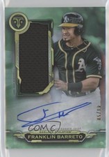 2019 Triple Threads Single Jumbo Relics Emerald 40/50 Franklin Barreto Auto 0xz8