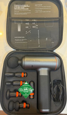 Sharper Image PowerBoost Plus Deep Tissue Percussion Massager Gun Kit