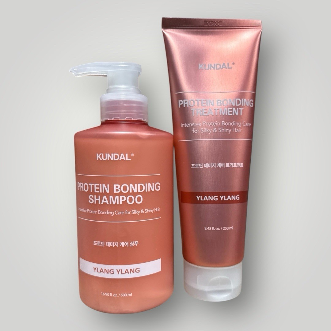 KUNDAL Protein Bonding Shampoo and Treatment Ylang Ylang 16.9