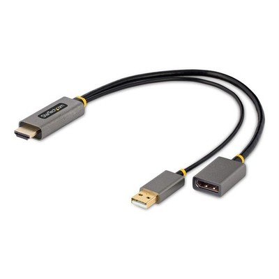 StarTech.com 1ft 30cm HDMI-auf-DisplayPort-Adapterkabel aktiv 4K 60Hz HDMI 2.0