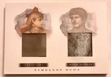 CLEOPATRA MARK ANTHONY ROMAN RELIC PIECE of the PAST like leaf metal pop century