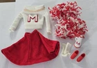 X-639 VINTAGE 1960'S MATTEL BARBIE CHEERLEADER #0876 OUTFIT -COMPLETE