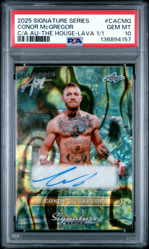 2025 Leaf Signature Classic Art Auto Conor McGregor 11 PSA 10 Color Matc G2U