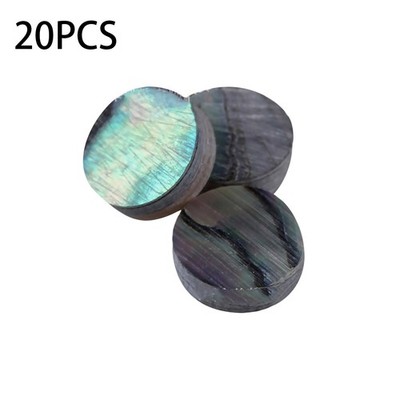 20PCS 6mm Round Abalone Fretboard Position Mark Inlay Dots For Ukulele Guitar e
