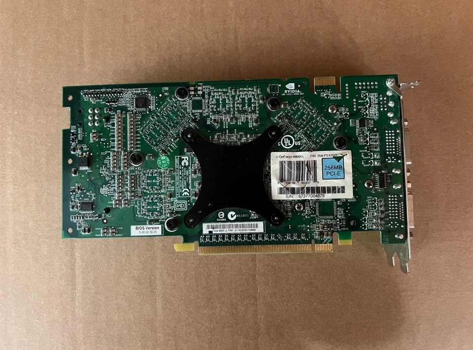 EVGA GeForce 6800Ultra 256-P2-N377-AX 256MB GDDR3 PCI Exp x16 Video Card ZZ7-4 - Image 2 of 3