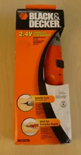 Black & Decker Cordless Screwdriver Model #9072 Rechargeable 2.4v New Open Box