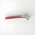 LEGO - Weapon - Star Wars - Count Dooku Light Saber Hilt Angled Chrome Silver
