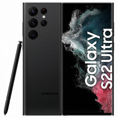 Samsung Galaxy S22 Ultra 128GB schwarz entsperrt Dual Sim 108MP Kamera - Neu&Versiegelt