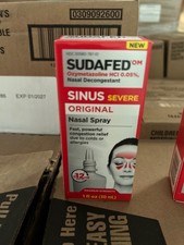 Sudafed Sinus Severe 1oz Original Nasal Spray 12 Hour Nose Stuffy Decongestant