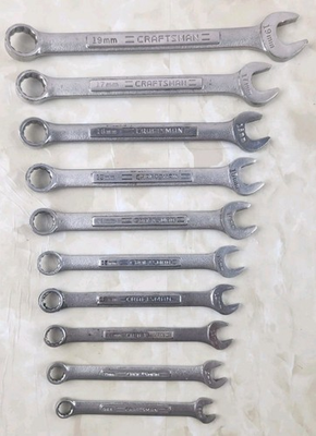 #ad #ad Lot of 10 Vintage USA Craftsman Mostly VV Series Metric Combination Wrenches $24.95