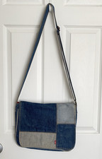 Borsa messenger vintage Levis Yak Pak denim retrò streetwear blocco colore Y2K