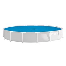Intex 15 Foot Round Easy Set Vinyl Solar Cove...