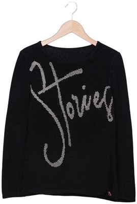SOCCX Pullover Damen Strickpullover Strick Oberteil Gr. M Schwarz #9v1bpbv