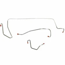 For 1964-65 Dodge Dart Front Brake Line Kit Standard Brakes Steel YKT6501OM