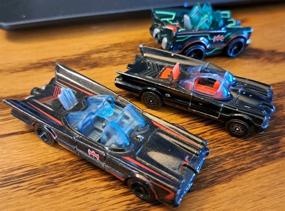 1966 BATMAN TV Series Batmobile Hot Wheels Corgi Juniors Die-cast Lot! - Image 3 of 4