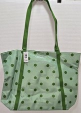 Clinique x Kate Spade Tote Bag Green Dot Shopping Travel