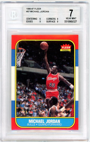 1986 Fleer Michael Jordan #57 BGS 7 Rookie
