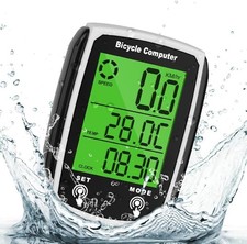 URAQT Bike Computer, Universal 19 Functions IP54 Waterproof Bicycle Speedometer 