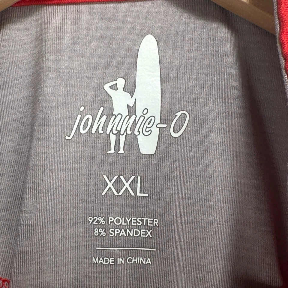 Atlanta Braves Johnnie-O Freeborne Performance Quarter Zip Pullover Men 2XL Red - Image 4 of 4