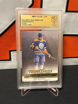 Leon Draisaitl # Oilers # 2014-15 Upper Deck CANVAS YOUNG GUNS #C104 [GSG 9.5]