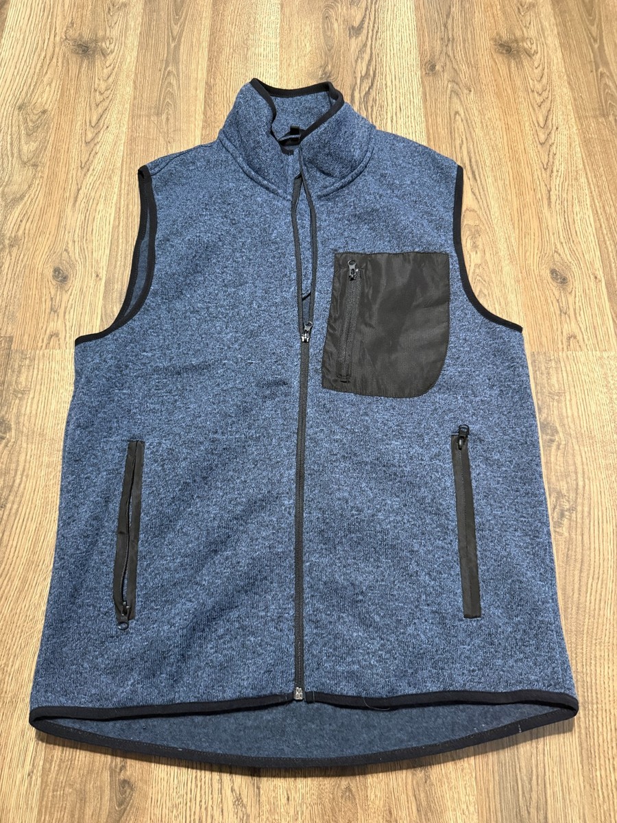 Beverly Hills Polo Club Jacket, Men's Size Large, Blue Black Vest