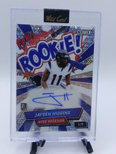 Jayden Higgins  2025 Wild Card Comix Rookie AUTO RC 1/3 #ACRRB-JH Texans G7