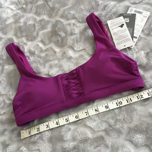 Athleta Size XXS Adriata Bikini Top Fuchsia Quickdri Recycled Materials UPF $59 - Picture 8 of 9