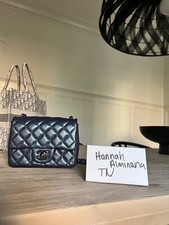 RARE Chanel Square Classic Flap Purple Iridescent Lambskin Mini