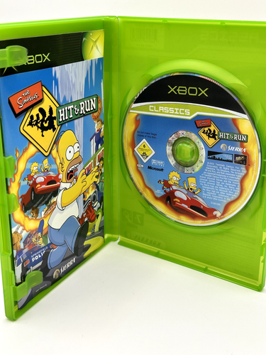 THE SIMPSONS HIT & RUN XBOX GAME, INCLUDING MANUAL - Picture 2 of 2