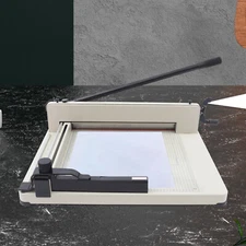 HFS Heavy Duty Guillotine Paper Cutter - 17" Commercial Metal Base A3/A4 Trimmer