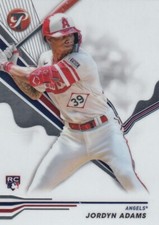 JORDYN ADAMS TOPPS PRISTINE ROOKIE CARD RC LOS ANGELES ANGELS #65 2024 24
