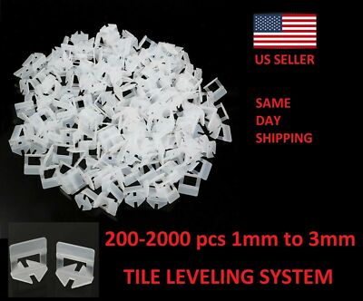 2000 Clip Tile Leveling System Kit Floor Wall 3.0 mm Tile Spacer Tiling Tool