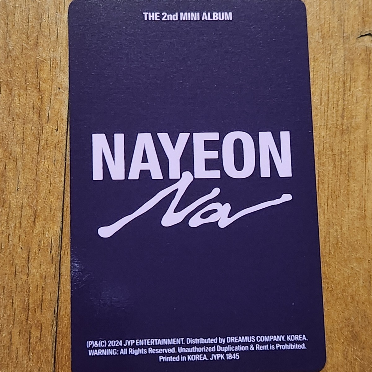 【直筆サイン】　NAYEON 2nd mini album NA Nayeon 2nd Mini Album - NA – Choice Music LA