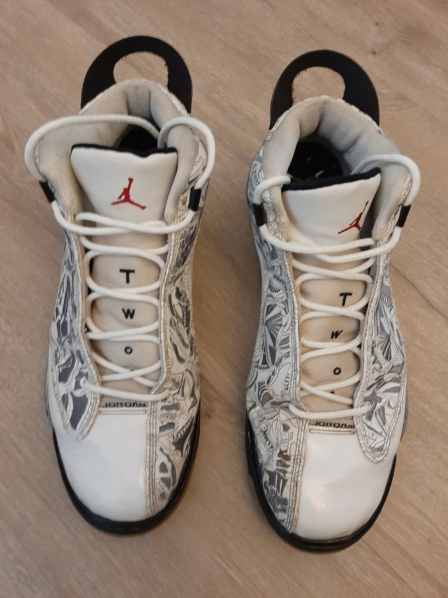 Size 14 Jordan Dub Zero 2008 White Cement OG Retro Patent