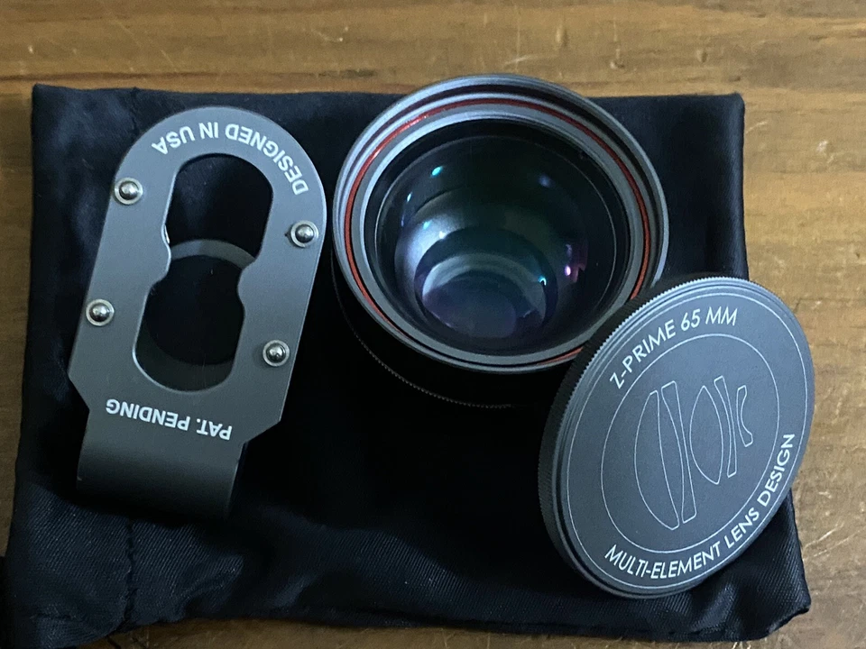 Teleobjetivo Ztylus Z-Prime 65MM + Adaptador de lente gratuito para iPhone 7 / 8 / 7 Plus Foto 2 de 4