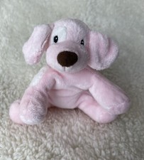 Baby Gund Pink White Spots Puppy Dog  Spunky  Rattle 58493 Plush Lovey Toy