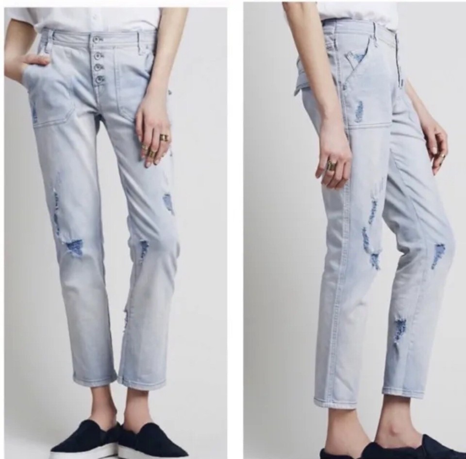 Free People Mountaineer Relaxed Jean Button Fly Size 4 NWOT eBay