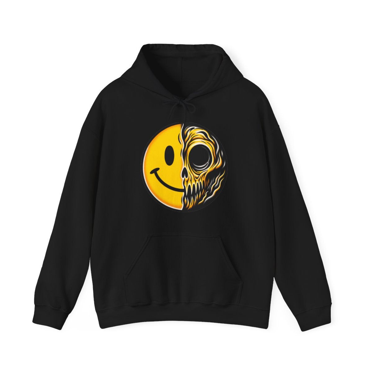 Retro Death Metal Horror Art Hoodie – Streetwear Skater Sweatshirt-image