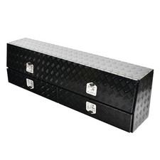 Aluminum 72 Inch Contractor Truck Toolbox W 2 Lower Drawers Storage Tool Box